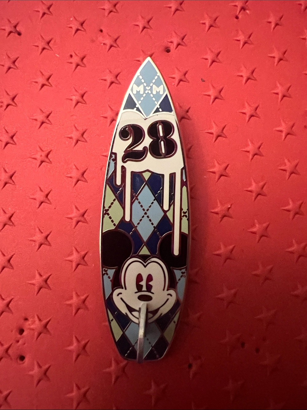 Surfboard - Mickey Mouse Disney Rare HTF Vintage Pin